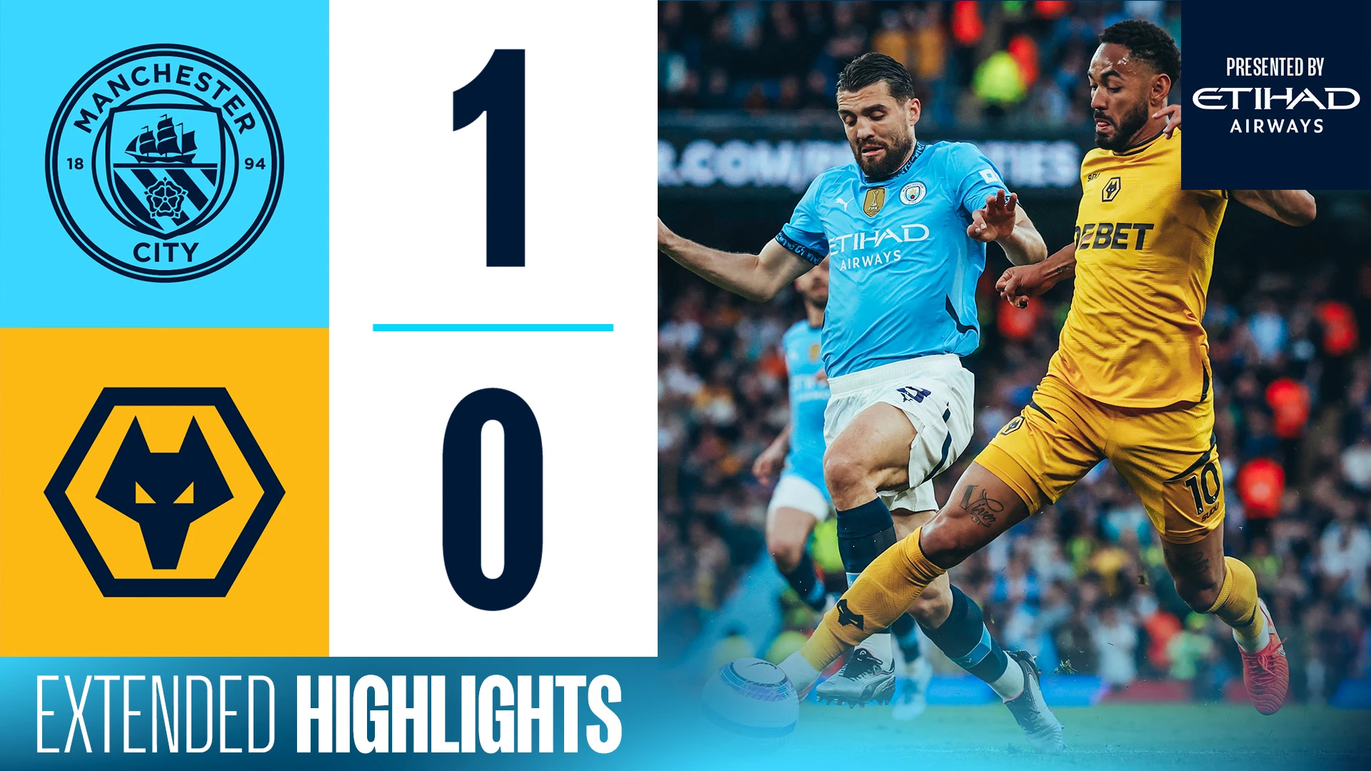 Manchester City vs Wolverhampton Wanderers